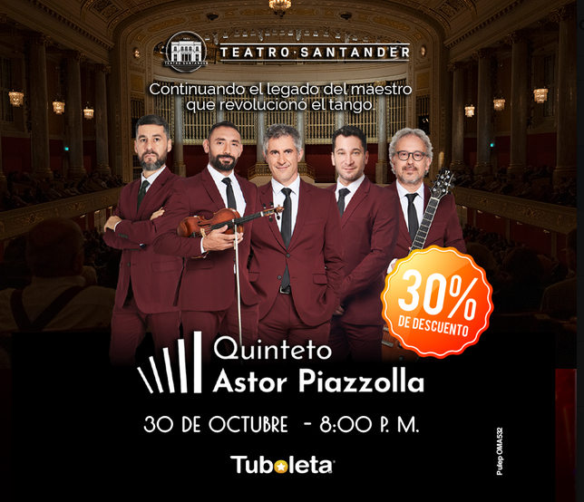 QUINTETO ASTOR PIAZZOLLA - BUCARAMANGA