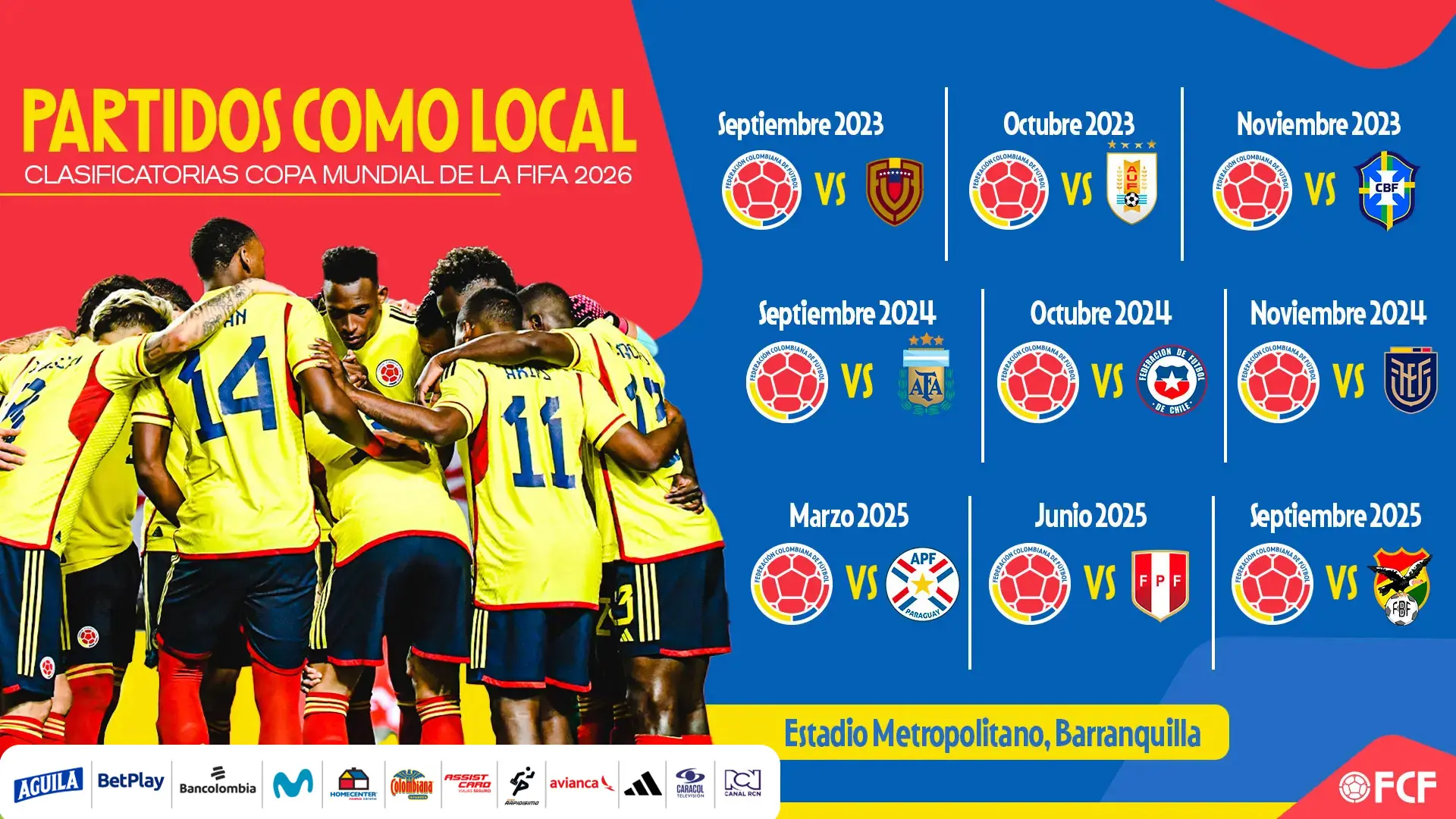 Calendario Colombia Eliminatorias 2024 Toyota Essy Ofilia