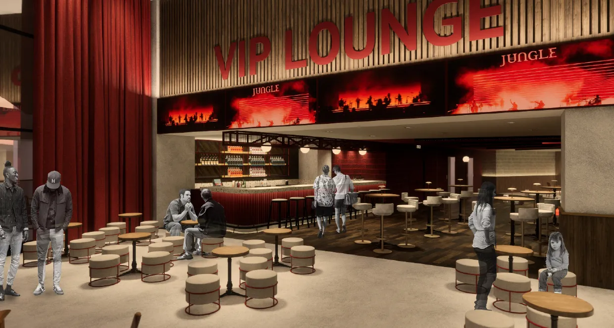 Render de la zona VIP de DAVIarena